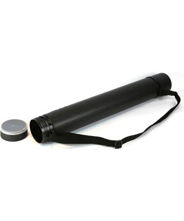 Nozlen Document Poster Tube - Black Plastic Storage Tube Expands from 24.5 up to 40 with Clear ID Card Cap - Water and Light Resistant - Telescoping for Posters  Artwork and Drawings Model DT3001 - Buy Online on GoSupps.com
