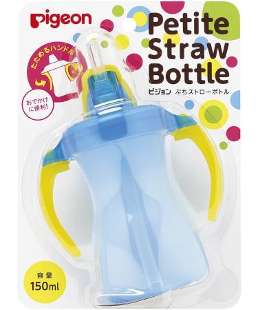 Pigeon Petit Straw Bottle Aqua Blue 150mL