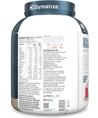 Dymatize ISO 100 Cookies & Cream 2.2kg - Premium Whey Protein Hydrolysate & Isolate Powder | Fast International Shipping - Buy Online on GoSupps.com