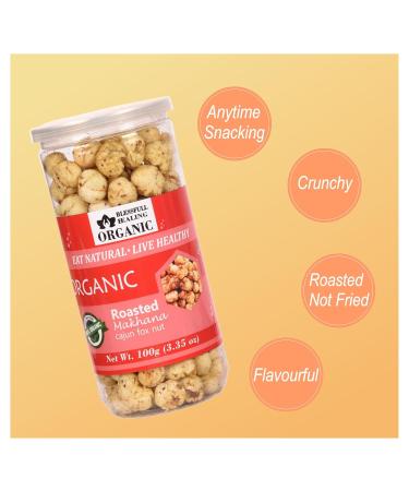 Buy Blessfull Healing Organic Makhana - Roasted Cajun Flavor (100g) | Healthy Snacks & Superfoods International Shipping - Buy Online on GoSupps.com
