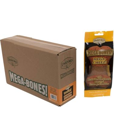 Darford Mega Cheddar Cheese Bone (Value Pack of 10 / 199g Bones) - Buy Online on GoSupps.com