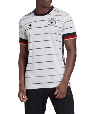 adidas Men's DFB TR Jsy T-Shirt XL - Stylish White/Black Soccer Tee for International Shipping - Buy Online on GoSupps.com