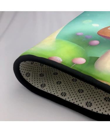 Flannel Carpet Wonderful Little Mushrooms Picture 60 x 39 in Non-Slip Durable Suitable for Living Room and Office Bedroom - Buy Online on GoSupps.com