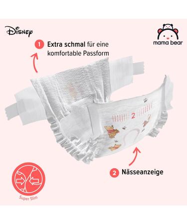 Amazon Brand Mama Bear Disney Ultra Dry Diapers Size 2 (3-6 kg) - 84 Count Pack - Quality Absorbency for Sensitive Skin - Buy Online on GoSupps.com