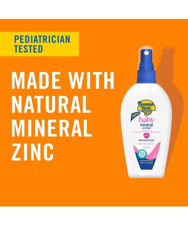 Banana Boat Baby Mineral Enriched Sunscreen Lotion Pump Spray SPF 50+ - 5oz - Buy Online on GoSupps.com