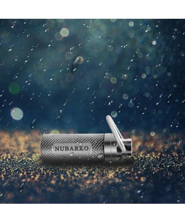 NUBARKO Mini Pill Fob - Titanium Keychain Pill Holder for Emergency Aspirin & Nitroglycerin | Waterproof Lightweight Non-Allergenic - Ideal for Men & Women - Buy Online on GoSupps.com