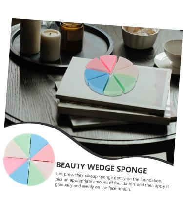 Buy Minkissy 8 Sets Triangular Sponge Puff - Portable Facial Makeup Sponges | Triangle Cosmetic Wedge Puffs for Flawless Beauty - Buy Online on GoSupps.com