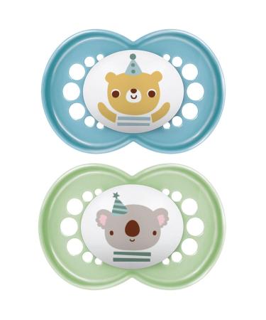 MAM Original Pacifier 6+ Months | Symmetrical Silicone (2 Pack) with Sterilization Box - Random Colors - Buy Online on GoSupps.com