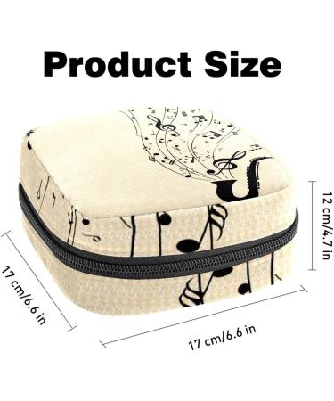 Buy Women's Music Note Binding-Up Bags | Stylish Tampon Storage with Zip Pockets - Multi06 - Buy Online on GoSupps.com