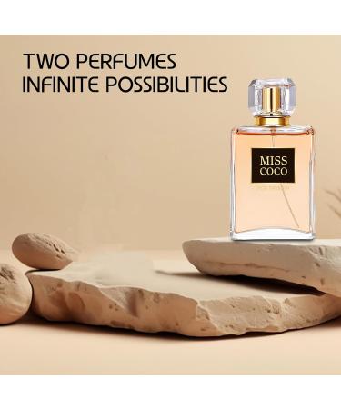 Women's Delilah&Miss Coco Perfume Set Romantic Floral Scent Eau De Parfum Spray for Women 3.4 Fl Oz Each Bottle Daily Used Fragrance - Buy Online on GoSupps.com