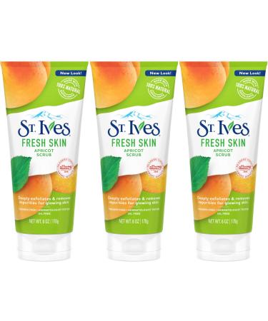 St. Ives Apricot Face Scrub 6 oz - Pack of 3 | Exfoliating Facial Scrub for Radiant Skin | Buy Internationally - Buy Online on GoSupps.com
