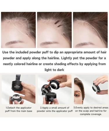 Hairline Shadow Powder | Magic Root Cover Up & Touch Up Powder with Mirror - Instant Concealment for Hair Loss (#06 Dark Brown) - Shop Internationally - Buy Online on GoSupps.com