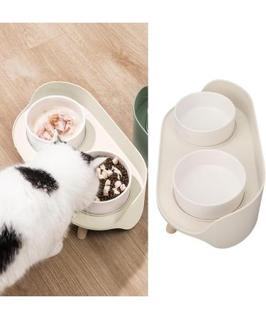 Buy Increased Ceramic Cat Bowls | Double Elevated Feed & Water Bowls | Cervical Spine Protection | Prevents Spilling | International Shipping - Buy Online on GoSupps.com