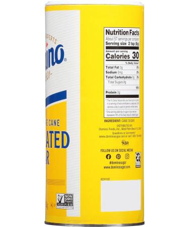 Domino White Granulated Pure Cane Sugar 16 Oz Canister - Pack of 3, 1 Pound Each - Buy Online on GoSupps.com