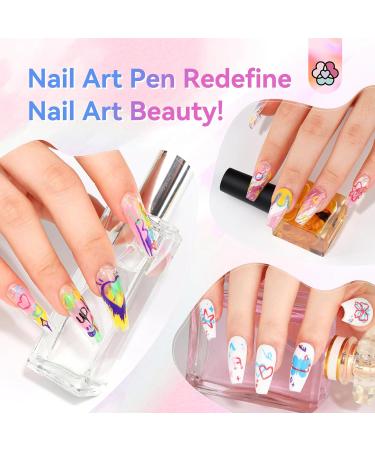 Buy Saviland 12 Colors 3D Nail Art Set - Waterproof Quick-Drying Nail Design Pens for DIY Beauty & Decorate Manicure Tools - International Shipping Available - Buy Online on GoSupps.com