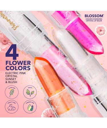 Blossom Lip Gloss Moisturizing pH Lip Balm Strawberry Scented Color Changing Shimmering Lip Stain Tint Infused with Real Flowers 3g Crystal - Buy Online on GoSupps.com