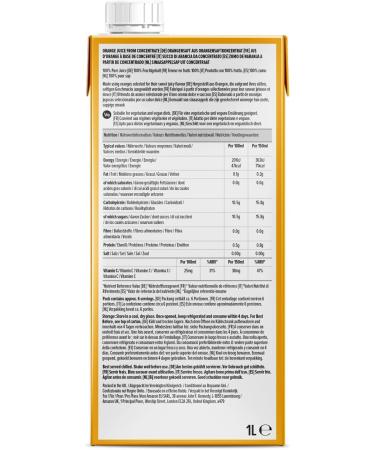 Amazon Orange Juice From Concentrate 1 Litre - Premium Quality Refreshing Drink - Pack of 1 - Buy Online on GoSupps.com