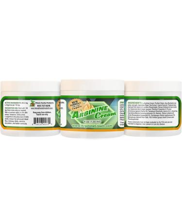 L-Arginine Cream 4oz - Enhances Blood Flow for Improved Circulation - Unscented Nitric Oxide Supplement for Men & Women - 1 Pack - Buy Online on GoSupps.com