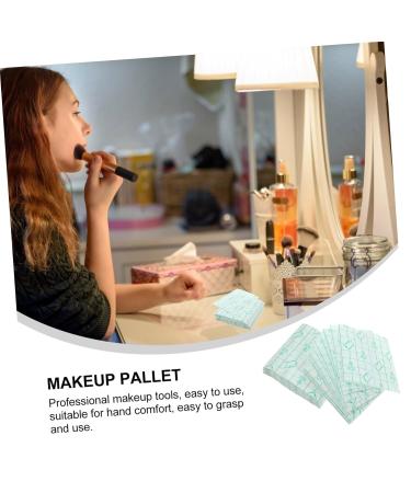 Buy Minkissy 100pcs Makeup Hand Palette & Adhesive Tape Disposable Serving Tray & Nail Palette for Professional Makeup & Cosmetic Use - Buy Online on GoSupps.com