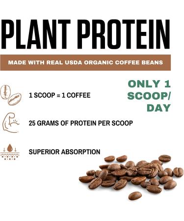 Vedge Organic Plant Protein Cold Brew Latte (20 Servings) | Vegan & Gluten-Free Powder USDA Certified | Non-Dairy Nutrition Plant Protein - Buy Online on GoSupps.com