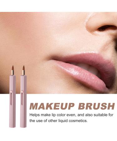 Beavorty 2pcs Lip Gloss Lipstick Applicator & Concealer Brush - Pink Makeup Tool for Women | International Shipping - Buy Online on GoSupps.com