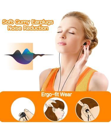 Maxrock Sleeping Headphones - Ultra Comfortable In-Ear Earplugs with Microphone & Volume Control for Sleep Travel Insomnia & Meditation - Noise Suppression Black - Buy Online on GoSupps.com