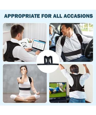 Adjustable Meltor Shoulder Belt Posture Corrector - Lightweight & Breathable | Back Pain Relief & Hump Correction for Women - XL - Buy Online on GoSupps.com