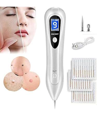 LARALA Skin Tag Removal Pen Skin Tag Removal Kit Mole Remover with 9 Adjustable Modes for Moles Warts and Age Spots on Face Hands and Body White - Buy Online on GoSupps.com