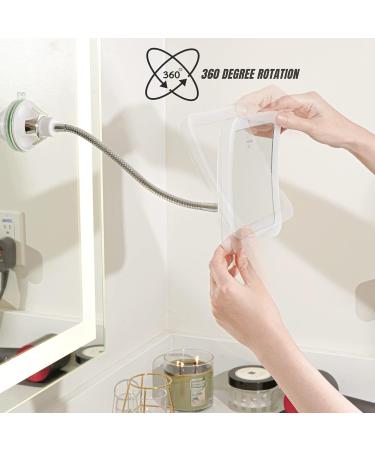 SunplusTrade LED Makeup Mirror with Magnification - Portable Cordless Design for Home and Travel | Flexible Gooseneck for Easy Positioning - Buy Online on GoSupps.com