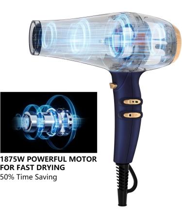 Buy CONFU 1875W Professional Hair Dryer - Ionic Blow Dryer with Diffuser & Concentrator Nozzles for Quick Drying - Ideal for Salons & Home Use - Buy Online on GoSupps.com
