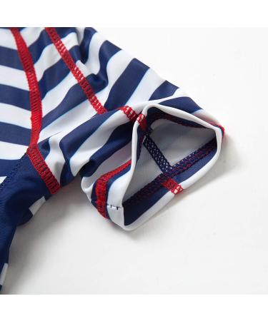 BONVERANO Baby Boys Swimsuit 18-24 Months | Short-Sleeve Zipper One Piece Swimwear with UPF 50+ Sun Protection | Anchor Design - Buy Online on GoSupps.com