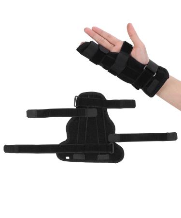 2 Finger Splint Finger Brace Adjustable Splint Comfortable Hand Support Breathable Relief Stabilizer for Broken Fingers(L)