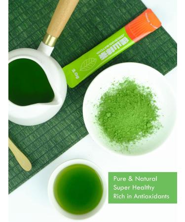  TeeLux TeeLux Matcha Green Tea Powder 50 Single-Serve Sticks Vegan Instant Sachets Vibrant Culinary Quality - Buy Online on GoSupps.com
