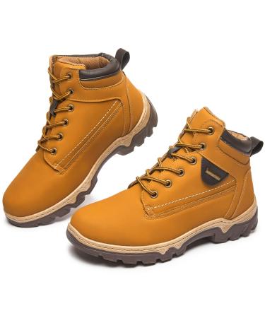 ZGR womens hiking boots Waterproof Non Slip mid boot Outdoor trekking walking Lightweight Hiking Shoes 7 Apricot