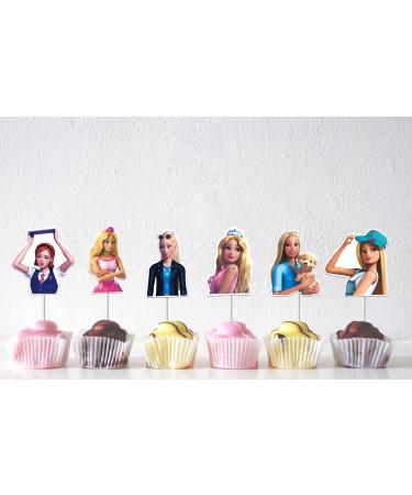 25 Pcs Cartoon Birthday Cake Toppers and Cupcake Toppers - Cartoon Theme Party Decorations Supplies - Buy Online on GoSupps.com