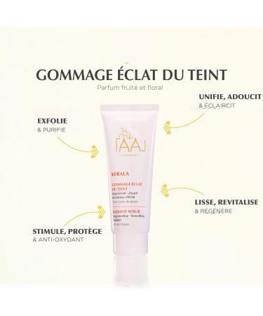 TAAJ| Radiant Complexion Scrub - KERALA| Regenerating Smoothing & Radiance Revealing Scrub| Gently Exfoliates & Purifies the Skin| Eliminates Dead Cells & Impurities| Radiant Complexion| Vegan| 75 ml - Buy Online on GoSupps.com
