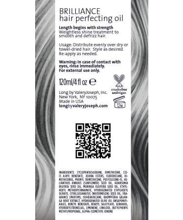 Long by Valery Joseph Brilliance Hair Perfecting Oil 4 fl. oz. - Nourishing Hair Treatment - Buy Online on GoSupps.com