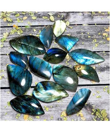 Gift 10pcs Natural Labradorite Quartz Crystal Pendant Specimen Reiki Spectrolite Home Decor Random for Gemstones and Crystal Stone Mineral Specimen - Buy Online on GoSupps.com