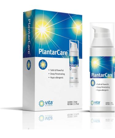 Vita Sciences Plantarcare Fast-Acting Foot & Heel Cream for Plantar Area. Topical Solution for Occasional Foot Discomfort. Rapid Comfort for Targeted Areas. Safe & Effective Plant-Based Formula.