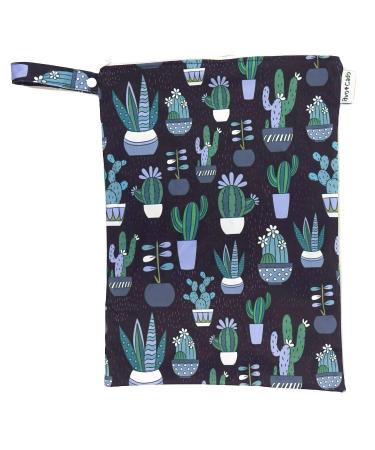 Avo&Cado wet bag Uno (M) - patterned (cactus/green)