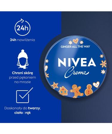 NIVEA Creme Moisturizing Care Cream for Face Body and Hands 150 ml - Buy Online on GoSupps.com