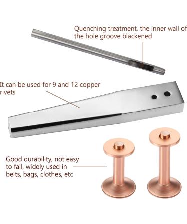 Red Copper Rivet and Burr Setter Tool Kit for Leather DIY Crafts - Buy Online on GoSupps.com