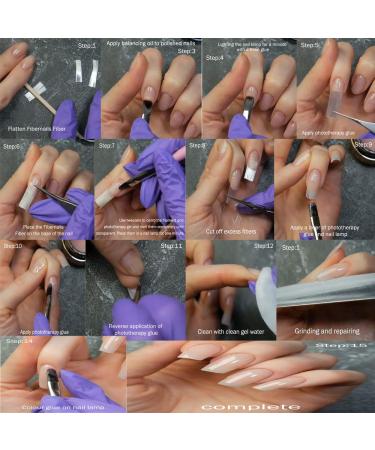 DIY Fiberglass Nail Extension Kit for Natural Looking Manicures at Home - Buy Online on GoSupps.com
