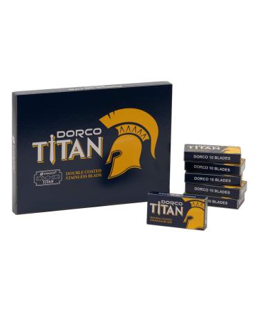 DORCO Titan 100 Double Edge Razor Blades BLUE