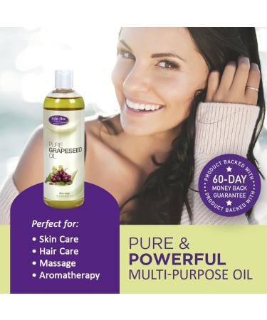 Life-flo Pure Grapeseed Oil 16 fl oz | Natural Skin & Hair Care - Buy Online on GoSupps.com