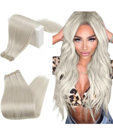 Runatur treats extensions real hair white blonde smooth real hair drinking for sewing white blonde remy hair waving extensions real hair 35cm 100g 14 inch #800 35cm 2-eats #800 - Buy Online on GoSupps.com