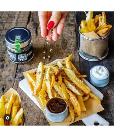 Chilli Sea Salt with Zaatar The Good Thymes Zatar 125g Ideal for Salt Mill: Eastern and Mediterranean Spices 100% Natural 100% Vegan No Preservatives - Buy Online on GoSupps.com