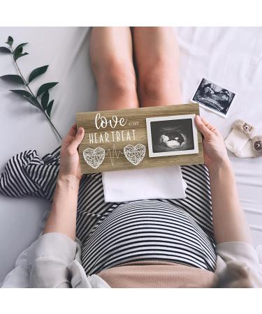 Baby Sonogram Picture Frame - Pregnancy Announcement & Gender Reveal Gift - 4x3 Ultrasound Photo Keepsake Frame - Buy Online on GoSupps.com