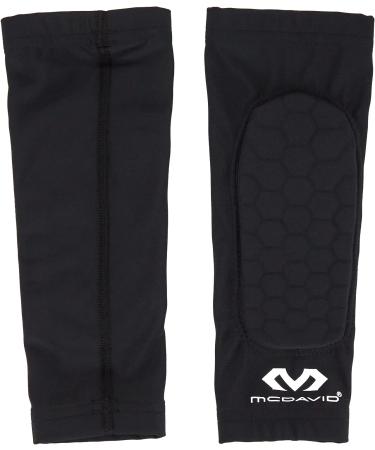 McDavid Hex Padded Forearm Compression Sleeve - 2 Pack, Medium Black | Moisture Wicking for Football & Contact Sports - Buy Online on GoSupps.com
