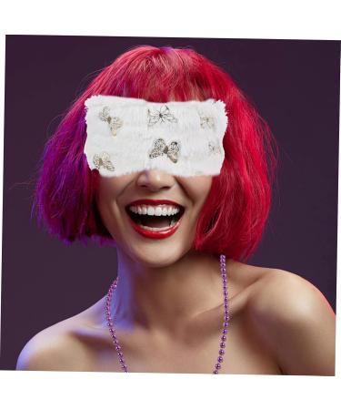 Gatuida Elastic Eye Covers - 12 Pcs Plush White Eye Masks for Travel Sleep & Protection | Soft Safety Eye Shades - Buy Online on GoSupps.com